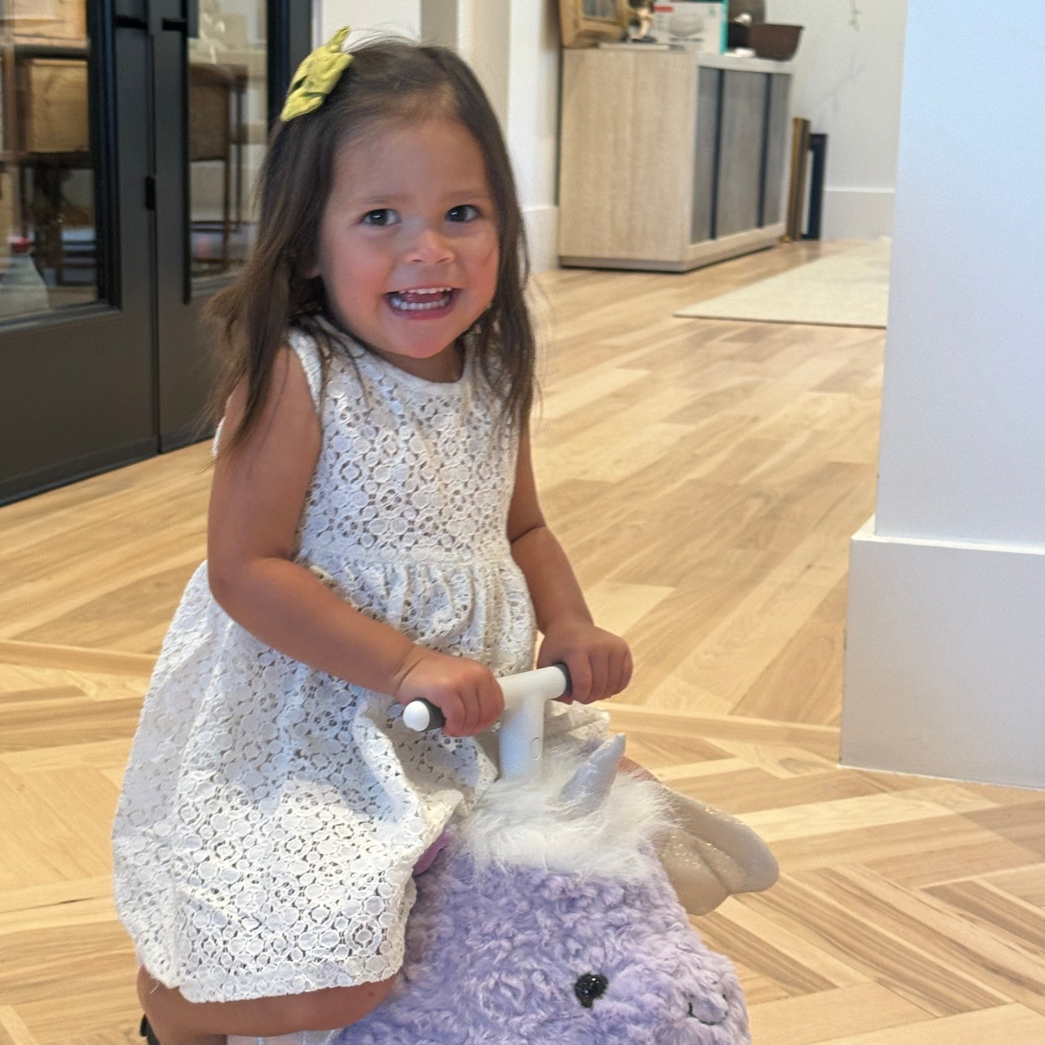 Prince Lionheart Hairies Ride-On Inflatable Toy - Fun and Safe Bouncy Ride for Kids - Unicorn: Magic