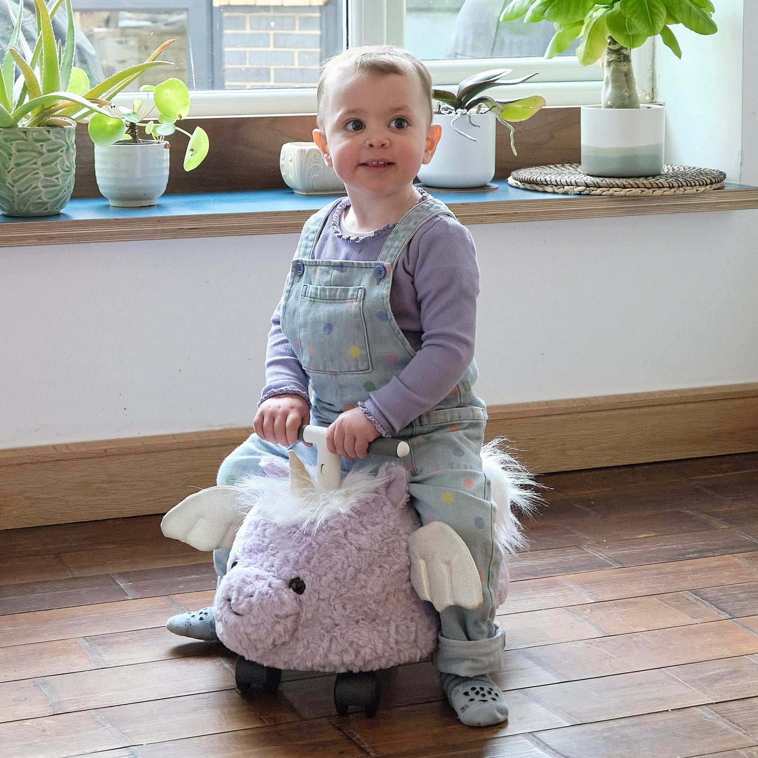 Prince Lionheart Hairies Ride-On Inflatable Toy - Fun and Safe Bouncy Ride for Kids - Unicorn: Magic