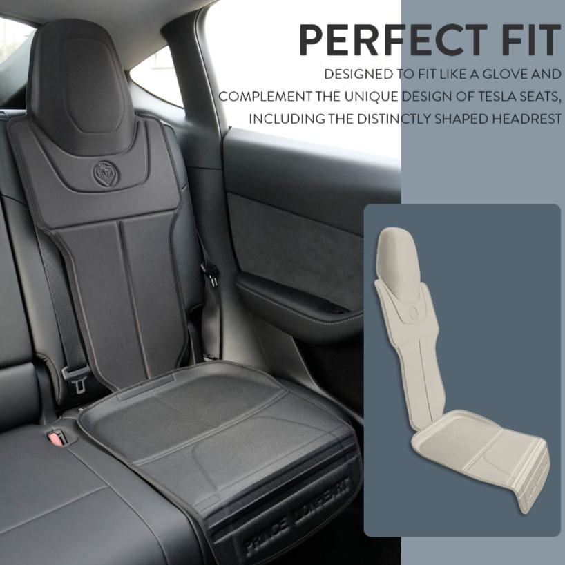 Kick protection for the back of the front seats of the Tesla Model 3/Y
