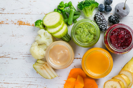 Colorful baby food