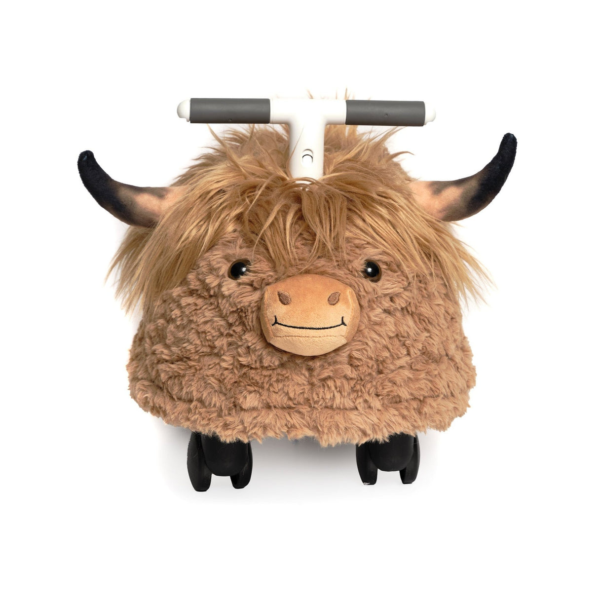 Prince Lionheart Hairies Ride-On Inflatable Toy - Fun and Safe Bouncy Ride for Kids - Highland Cow: Scotch