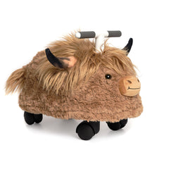 Prince Lionheart Hairies Ride-On Inflatable Toy - Fun and Safe Bouncy Ride for Kids - Highland Cow: Scotch