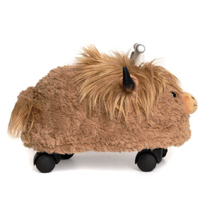 Prince Lionheart Hairies Ride-On Inflatable Toy - Fun and Safe Bouncy Ride for Kids - Highland Cow: Scotch